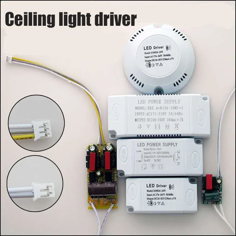 COMPSON 12-48W Ceiling Lamp Drives AC175-265V LED Transformer Segmented Double-Temp Constant-Current Power Supply
COMPSON 12-48W Ceiling Lamp Drives AC175-265V LED Transformer Segmented Double-Temp Constant-Current Power Supply