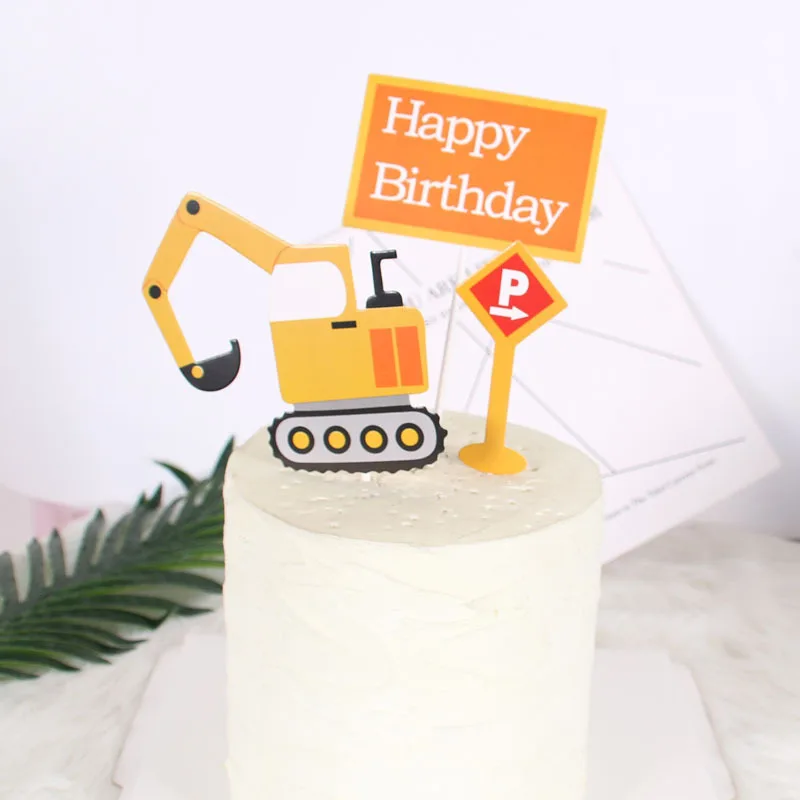 3pcs/set Excavator Cake Toppers DIY Road Sign Cupcake Topper Bulldozer Cake Flags Kids Happy Birthday Wedding Party Baking Decor
3pcs/set Excavator Cake Toppers DIY Road Sign Cupcake Topper Bulldozer Cake Flags Kids Happy Birthday Wedding Party Baking Decor