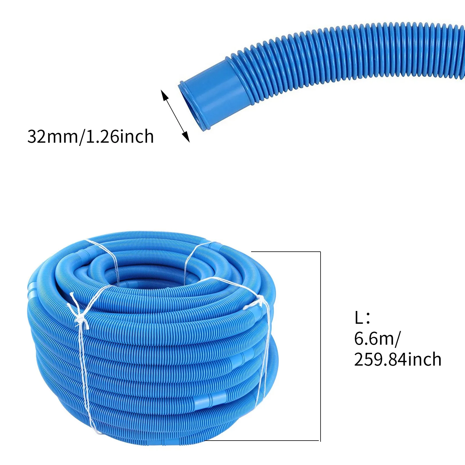 Inground Swimming Pool Vacuum Cleaner Hose Suction Swimming Replacement Pipe Washable Biofoam Cleaner Pool 6.5M Length 32mm
Inground Swimming Pool Vacuum Cleaner Hose Suction Swimming Replacement Pipe Washable Biofoam Cleaner Pool 6.5M Length 32mm