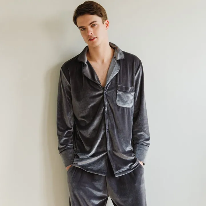 Couple Gray Winter 2PCS Pajamas Set Sexy Sleepwear Pyjamas Velour Sleep Suit Lounge Nightwear Spring New Lounge Home Wear
Couple Gray Winter 2PCS Pajamas Set Sexy Sleepwear Pyjamas Velour Sleep Suit Lounge Nightwear Spring New Lounge Home Wear