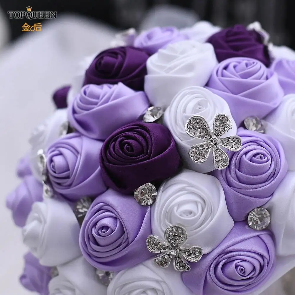 TOPQUEEN Artificial Flower Rose buque casamento Bridal Bouquet for Wedding Lavender White Gorgeous Crystal Wedding Bouquet F7
TOPQUEEN Artificial Flower Rose buque casamento Bridal Bouquet for Wedding Lavender White Gorgeous Crystal Wedding Bouquet F7