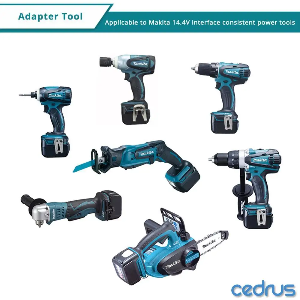 With LED Cordless Power Tools Rechargeable Battery 14.4V 4000mAh Lithium for Makita 14.4V battery BL1415 BL1430 BL1440 194559-8
With LED Cordless Power Tools Rechargeable Battery 14.4V 4000mAh Lithium for Makita 14.4V battery BL1415 BL1430 BL1440 194559-8