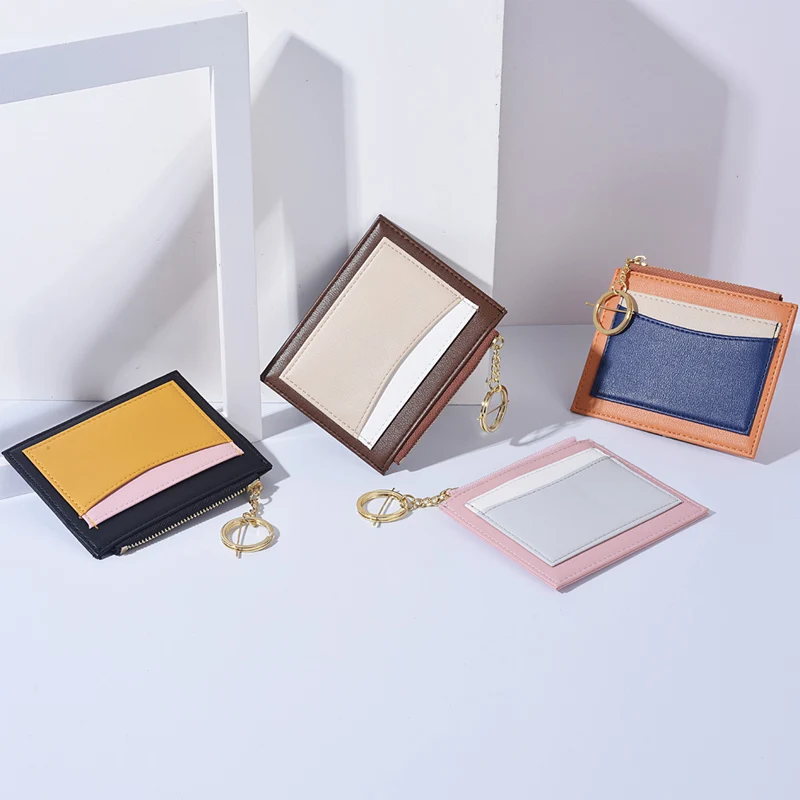 Fashion Thin Card Holder Wallet Business Mini Exquisite Purse Square Zipper Money Coin Pack Lady Simple Key Ring Clutch Package
Fashion Thin Card Holder Wallet Business Mini Exquisite Purse Square Zipper Money Coin Pack Lady Simple Key Ring Clutch Package