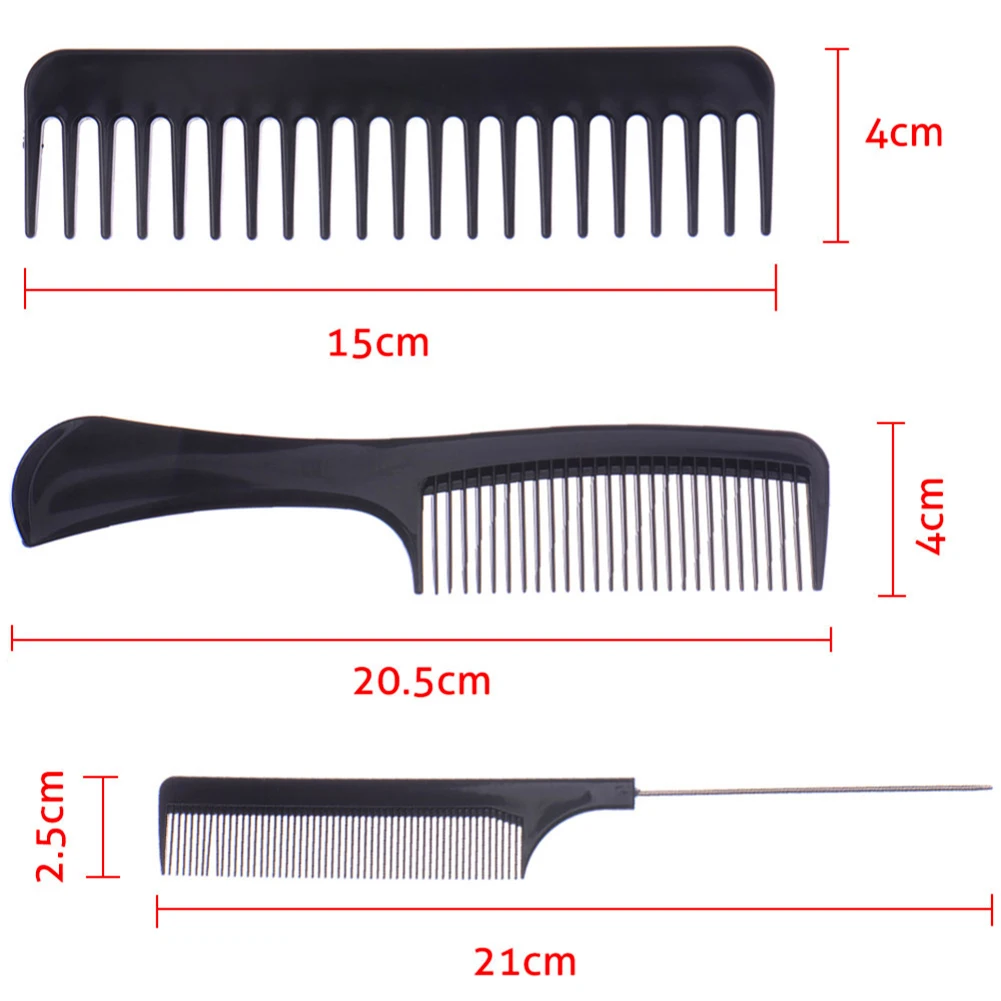 Pro Black Comb Set Hair Care Salon Styling Tool Anti-static Hair Brush Hairdressing Combs
Pro Black Comb Set Hair Care Salon Styling Tool Anti-static Hair Brush Hairdressing Combs