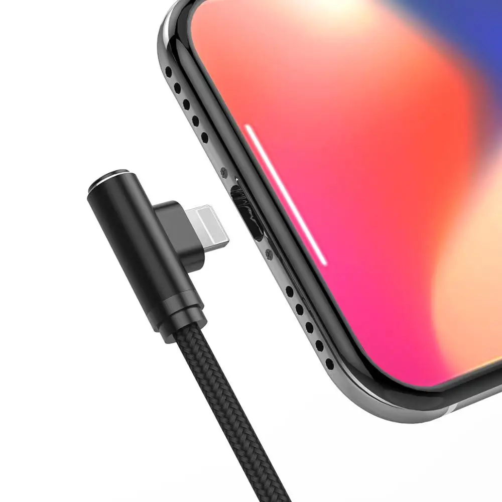 USB-кабель ORICO для iphone 11 Pro Max Угловой кабель SE 6 7 8 Plus кабели зарядки мобильных игр |
