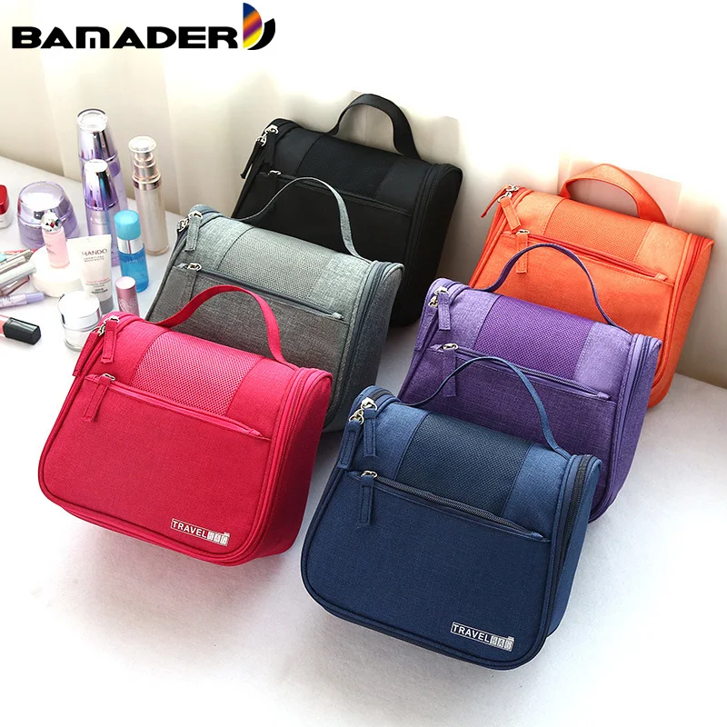 BAMADER Portable Cosmetic Organizer Bag High Quality Women Makeup Bag Solid Color Toiletries Organizer Hanging Bathroom Wash Bag
BAMADER Portable Cosmetic Organizer Bag High Quality Women Makeup Bag Solid Color Toiletries Organizer Hanging Bathroom Wash Bag