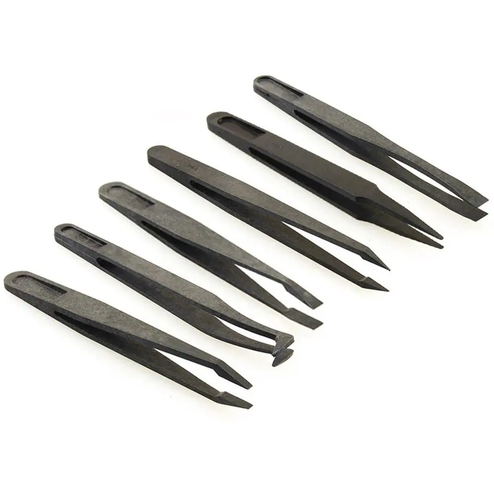 Multifunction Black New Portable Straight Bend Anti-static Anti-Magnetic Anti-acid Plastic Tweezer Heat Resistant Repair Tool
Multifunction Black New Portable Straight Bend Anti-static Anti-Magnetic Anti-acid Plastic Tweezer Heat Resistant Repair Tool