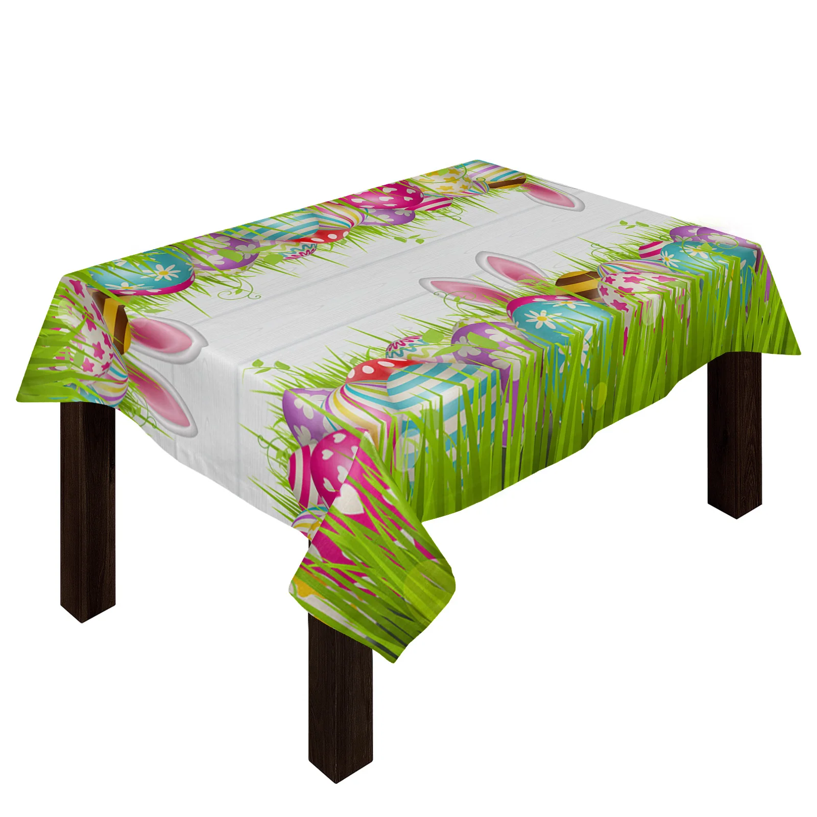 Easter Eggs Rabbit Ears Grass Tablecloth Hotel Picnic Table Rectangular Table Covers Home Dining Tea Table Decoration
Easter Eggs Rabbit Ears Grass Tablecloth Hotel Picnic Table Rectangular Table Covers Home Dining Tea Table Decoration