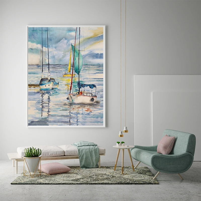 Abstract Blue Saliling Sea Boat Painting Landscape Canvas Nordic Wall Art Decor Print Posters Home For Living Room Accessories
Abstract Blue Saliling Sea Boat Painting Landscape Canvas Nordic Wall Art Decor Print Posters Home For Living Room Accessories