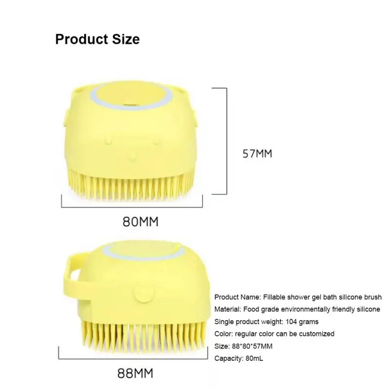 Silicone Shower Gel Shower Brush Household Cleaning Shower Brush Shower Dirt Remover Back Massage Shower Brush Bathroom Supplies
Silicone Shower Gel Shower Brush Household Cleaning Shower Brush Shower Dirt Remover Back Massage Shower Brush Bathroom Supplies