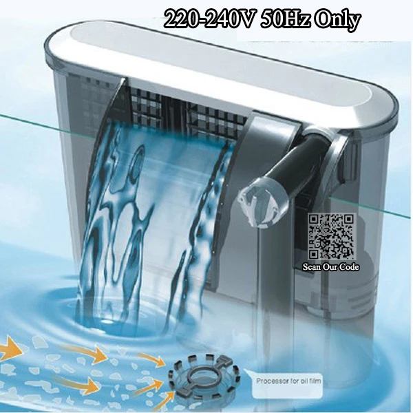 Waterfall Aquarium Filter pump,Tank External Filter Wall-mountable Oil Film Processing Protein Skimmer, Aquarium Surface Skimmer
Waterfall Aquarium Filter pump,Tank External Filter Wall-mountable Oil Film Processing Protein Skimmer, Aquarium Surface Skimmer