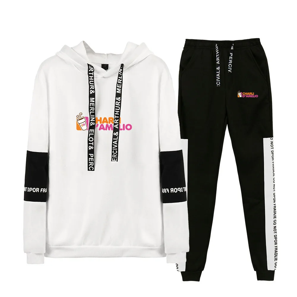 2021 New Merch Charli Damelio Sweatshirt Sweatpants 2 Pack Set Men's Women's Casual Hoodie Streetwear Fashion Hip Hop Unisex
2021 New Merch Charli Damelio Sweatshirt Sweatpants 2 Pack Set Men's Women's Casual Hoodie Streetwear Fashion Hip Hop Unisex