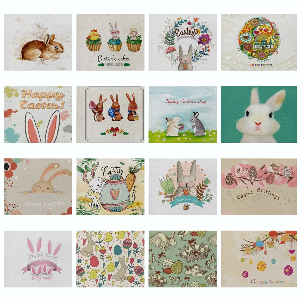 Cartoon Happy Easter Bunny Egg Printing Placemat Drink Coasters Home Decor Kitchen Place Mats For Dining Table Bar Pad
Cartoon Happy Easter Bunny Egg Printing Placemat Drink Coasters Home Decor Kitchen Place Mats For Dining Table Bar Pad