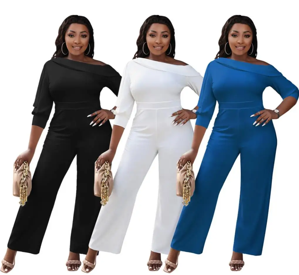 Fall Winter Female Jumpsuit Party Ladies Slash Neck Full Sleeves Casual Rompers Clothing Wholesale Women One Piece Jumpsuit
Fall Winter Female Jumpsuit Party Ladies Slash Neck Full Sleeves Casual Rompers Clothing Wholesale Women One Piece Jumpsuit