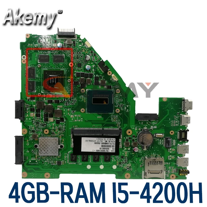 X550JD Laptop motherboard for ASUS X550JK X550JX FX50J ZX50J A550J original mainboard 4GB-RAM I5-4200H GTX850M LVDS
X550JD Laptop motherboard for ASUS X550JK X550JX FX50J ZX50J A550J original mainboard 4GB-RAM I5-4200H GTX850M LVDS