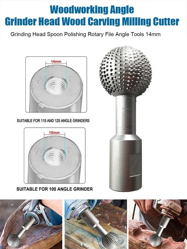 Ball Gouge Spherical Spindles Shaped Wood Gouge Power Carving Attachment For Angle Grinder Wooden Groove Carving Tool
Ball Gouge Spherical Spindles Shaped Wood Gouge Power Carving Attachment For Angle Grinder Wooden Groove Carving Tool