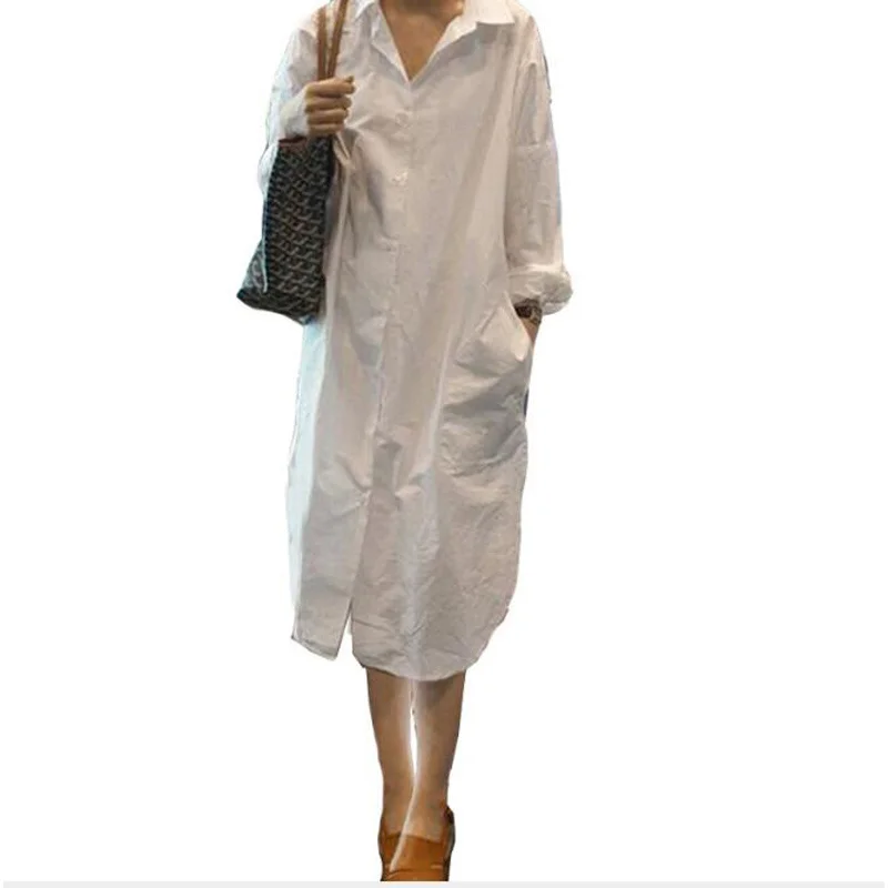 Женское платье-рубашка с длинными рукавами и пуговицами, повседневное Макси-Платье с круглым вырезом, свободные винтажные вечерние платья, ...
Женское платье-рубашка с длинными рукавами и пуговицами, повседневное Макси-Платье с круглым вырезом, свободные винтажные вечерние платья, ...