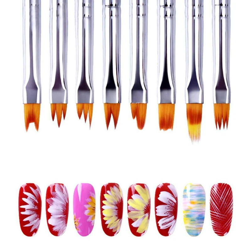 8 Pcs Nail Brush Pen Gradient Painting Brush Set UV Gel Flower Drawing Pen Purple Handle Manicure Nail Art Polish Pen Tool
8 Pcs Nail Brush Pen Gradient Painting Brush Set UV Gel Flower Drawing Pen Purple Handle Manicure Nail Art Polish Pen Tool