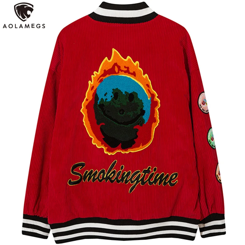 Aolamegs Baseball Jacket Men Furry Flame Letter Patch Coat Winter Varsity Hip Hop Couple Oversized Cozy Bomber Jacket Streetwear
Aolamegs Baseball Jacket Men Furry Flame Letter Patch Coat Winter Varsity Hip Hop Couple Oversized Cozy Bomber Jacket Streetwear