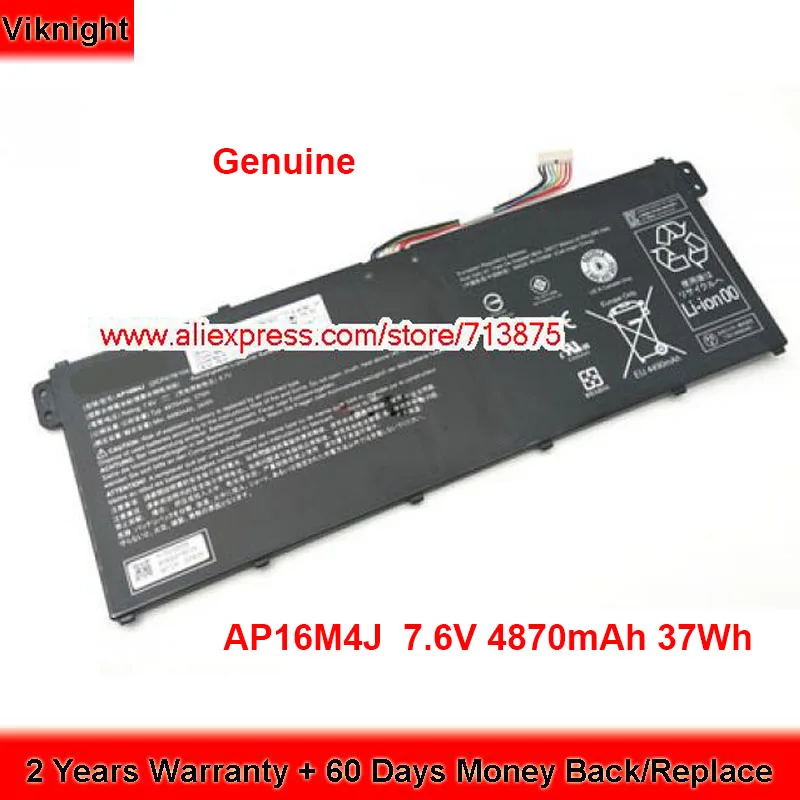 

Genuine AP16M4J Battery for Acer Aspire 3 A315-22 A315-41-R7SB A315-42-R7N2 N17Q4 Laptop 7.6V 4870mAh