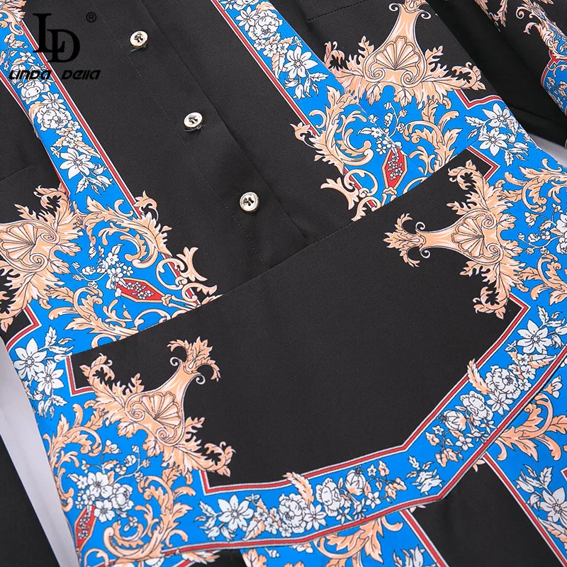 LD LINDA DELLA Summer Fashion Designer Maxi Long Dress Women Shirt Collar Long Sleeve Floral Print Black Vintage Party Dresses
LD LINDA DELLA Summer Fashion Designer Maxi Long Dress Women Shirt Collar Long Sleeve Floral Print Black Vintage Party Dresses