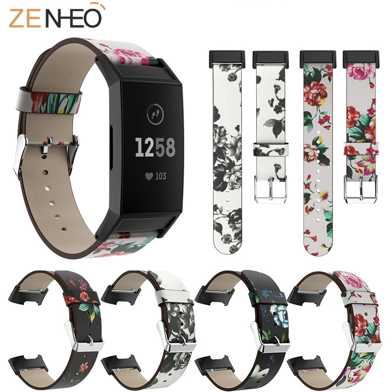 18mm Genuine Retro elegant Leather Printed Strap For Fitbit Charge 3 Watch Bracelet Replacement For Fitbit Charge 3 Watch band
18mm Genuine Retro elegant Leather Printed Strap For Fitbit Charge 3 Watch Bracelet Replacement For Fitbit Charge 3 Watch band