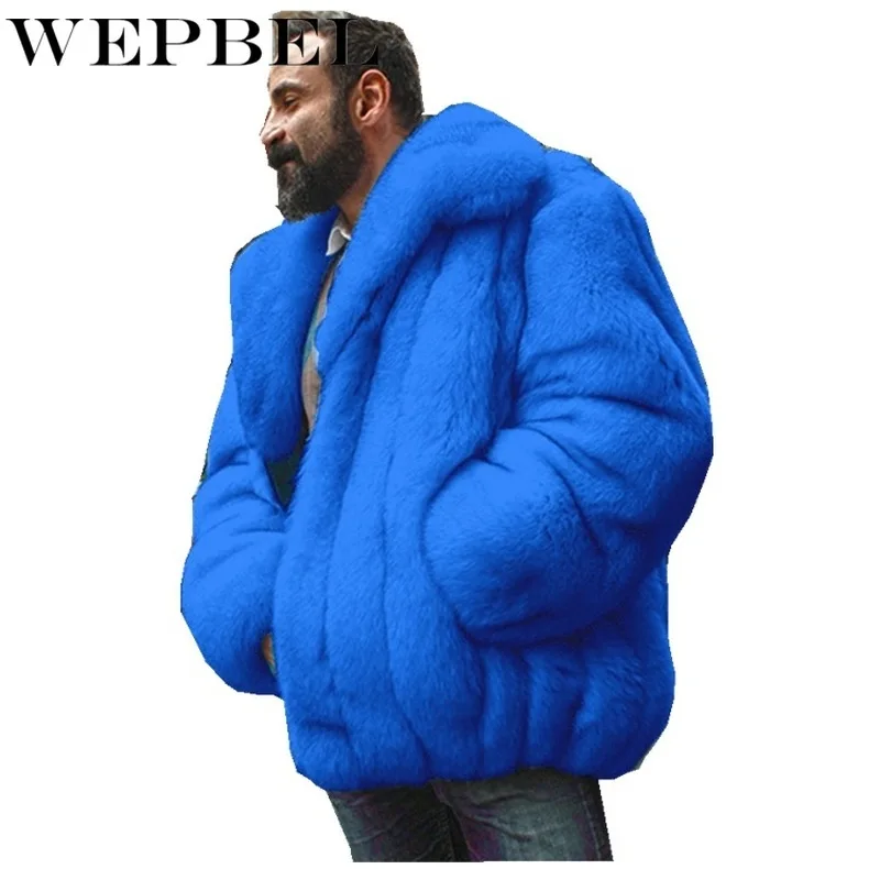 WEPBEL Men Warm Autumn Winter Fleece Fur Coat Overcoat Outwear Turn Down Collar Cardigan Female Loose Thick Jacket Plus Size
WEPBEL Men Warm Autumn Winter Fleece Fur Coat Overcoat Outwear Turn Down Collar Cardigan Female Loose Thick Jacket Plus Size