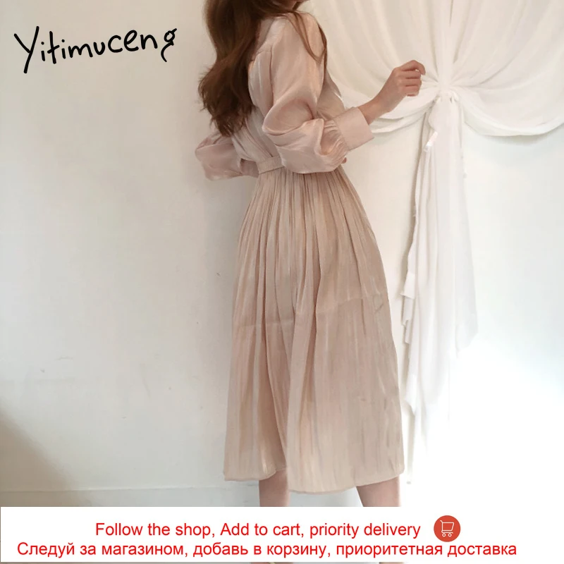 Yitimuceng 2 Piece Sets Women Sequins Blouse and Pleated Maxi Skirts Long Sleeve Office Lady Beige White 2021 Spring Fashion 
Yitimuceng 2 Piece Sets Women Sequins Blouse and Pleated Maxi Skirts Long Sleeve Office Lady Beige White 2021 Spring Fashion
