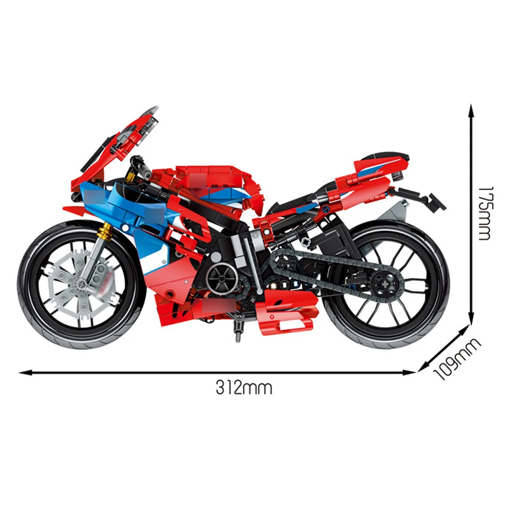 857Pcs Sicence Technic Educational Building Blocks Toys For Kids 6Years DIY Birthday Gift 701808 Motorcycle Model Small Bricks
857Pcs Sicence Technic Educational Building Blocks Toys For Kids 6Years DIY Birthday Gift 701808 Motorcycle Model Small Bricks