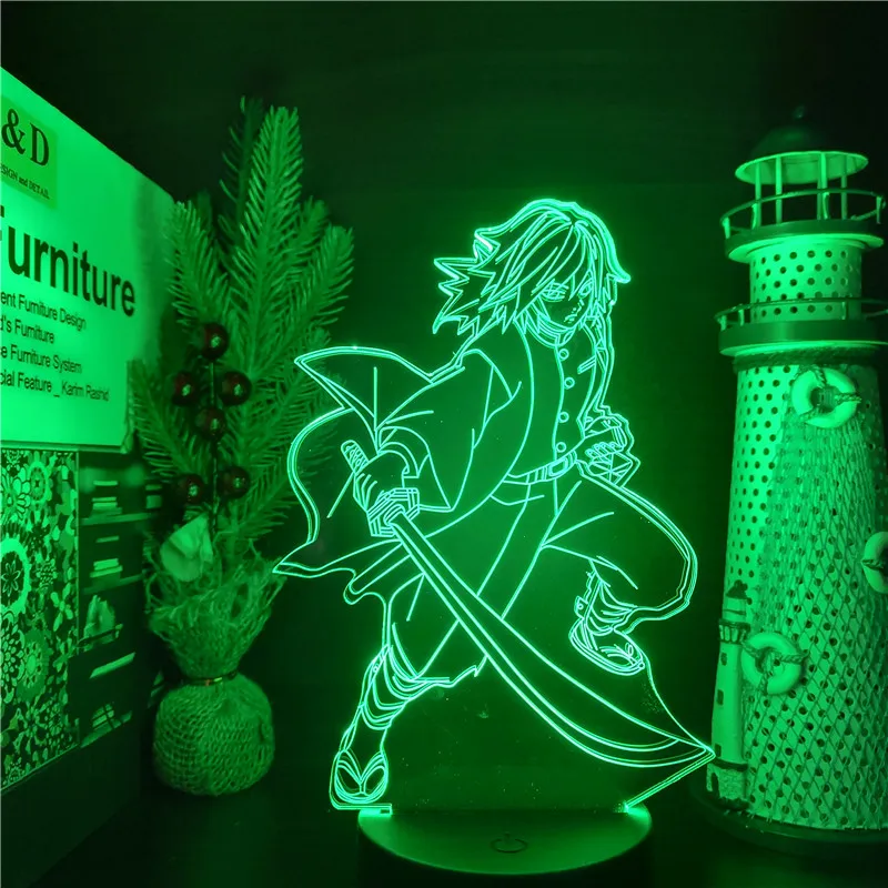 Demon Slayer 3D Night Light Giyu Tomioka LED Lamp Kimetsu No Yaiba Illusion Anime Figure Manga Lampara Home Decoration Lighting
Demon Slayer 3D Night Light Giyu Tomioka LED Lamp Kimetsu No Yaiba Illusion Anime Figure Manga Lampara Home Decoration Lighting