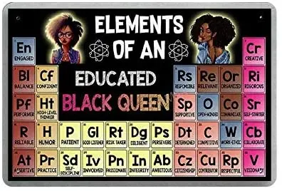 Elements of an Educated Queen Novelty Parking Retro Metal Tin Sign Plaque Poster Wall Decor Chic Gift Suitable 12x8 Inch
Elements of an Educated Queen Novelty Parking Retro Metal Tin Sign Plaque Poster Wall Decor Chic Gift Suitable 12x8 Inch