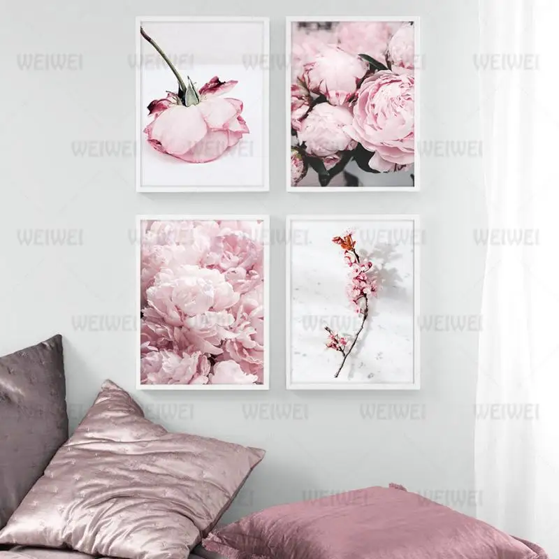 Girly Heart Flower Pink Blooming Pink Flower Home Art Decoration for Bedroom Living Room Wall Frameless Style
Girly Heart Flower Pink Blooming Pink Flower Home Art Decoration for Bedroom Living Room Wall Frameless Style