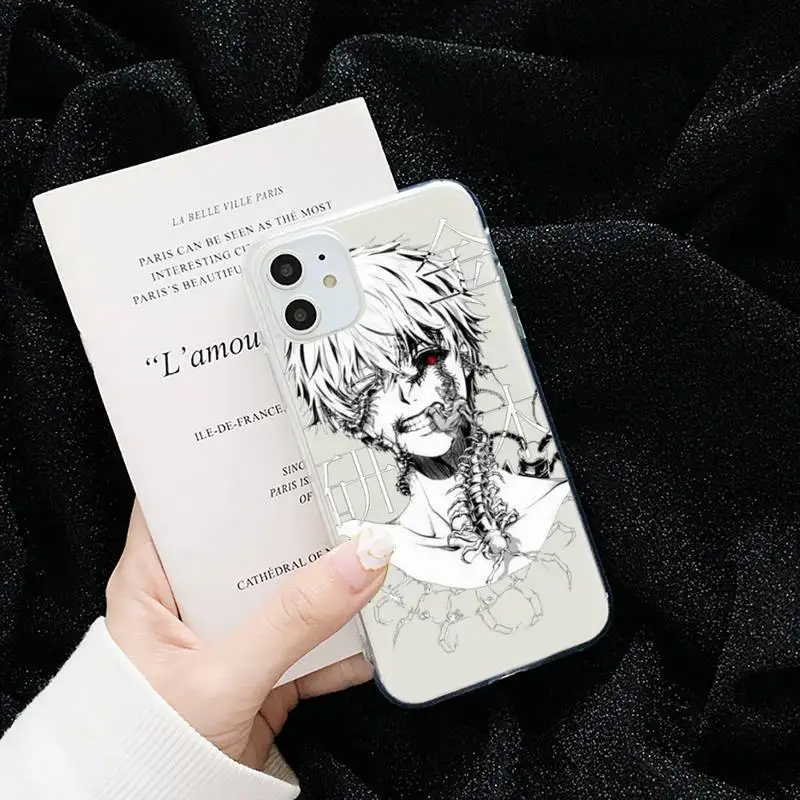 Anime Tokyo Ghouls horror cartoon Phone Case Transparent for iPhone 6 7 8 11 12 s mini pro X XS XR MAX Plus cover funda shell 
Anime Tokyo Ghouls horror cartoon Phone Case Transparent for iPhone 6 7 8 11 12 s mini pro X XS XR MAX Plus cover funda shell