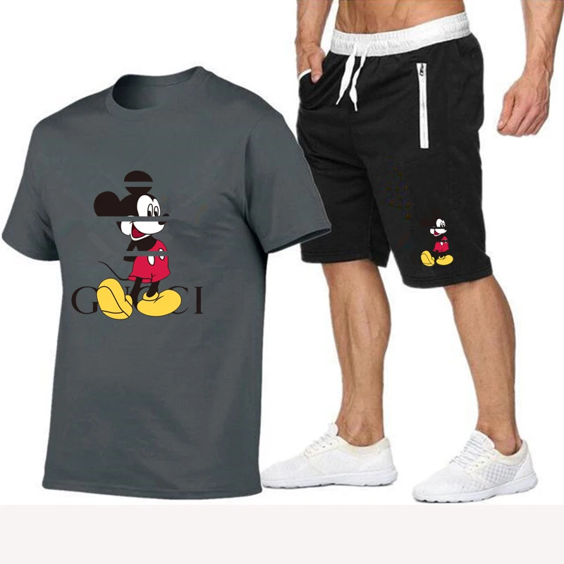 2021 SUMMER NEW men's trend fashion cartoon personality suit fashion mouse print Sports short-sleeved T-shirt sports casual shor 
2021 SUMMER NEW men's trend fashion cartoon personality suit fashion mouse print Sports short-sleeved T-shirt sports casual shor
