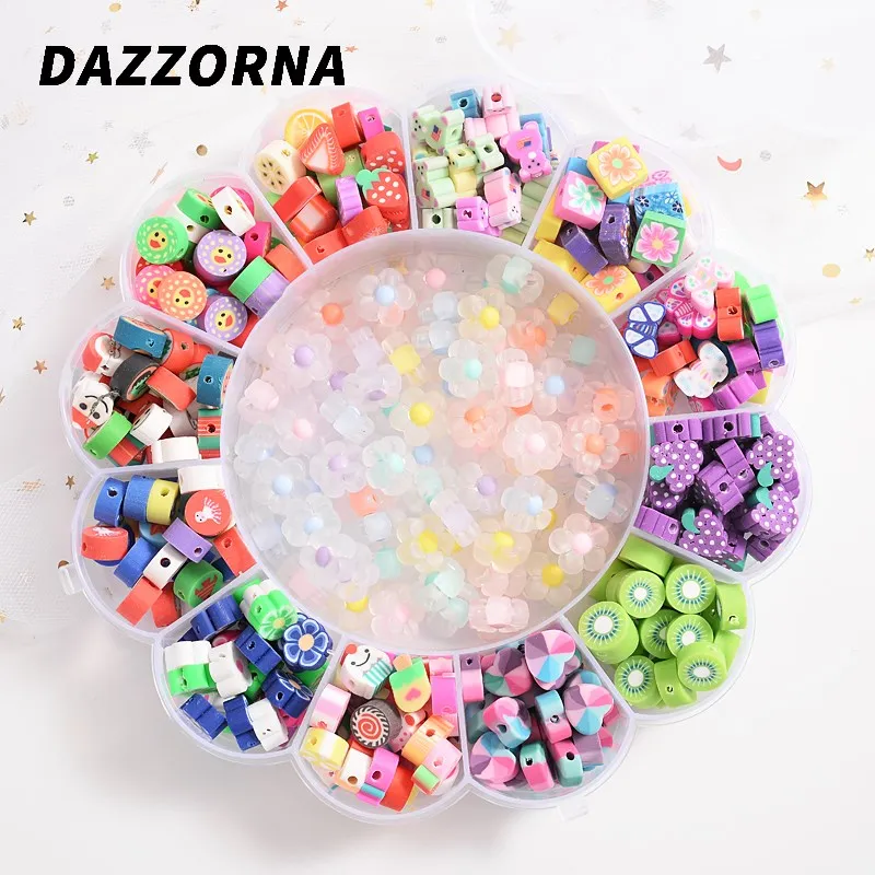 Mixed 500Pcs Fruit/Flower Shape Polymer Clay Loose Spacer Beads For Jewelry Making DIY Bracelet Necklace Earring Accessories
Mixed 500Pcs Fruit/Flower Shape Polymer Clay Loose Spacer Beads For Jewelry Making DIY Bracelet Necklace Earring Accessories