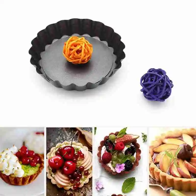 Non-Stick Tart Quiche Flan Pan Molds Pie Pizza Cake Round Mould Removable Loose Bottom Fluted Heavy Duty Pie Pan Bakeware
Non-Stick Tart Quiche Flan Pan Molds Pie Pizza Cake Round Mould Removable Loose Bottom Fluted Heavy Duty Pie Pan Bakeware