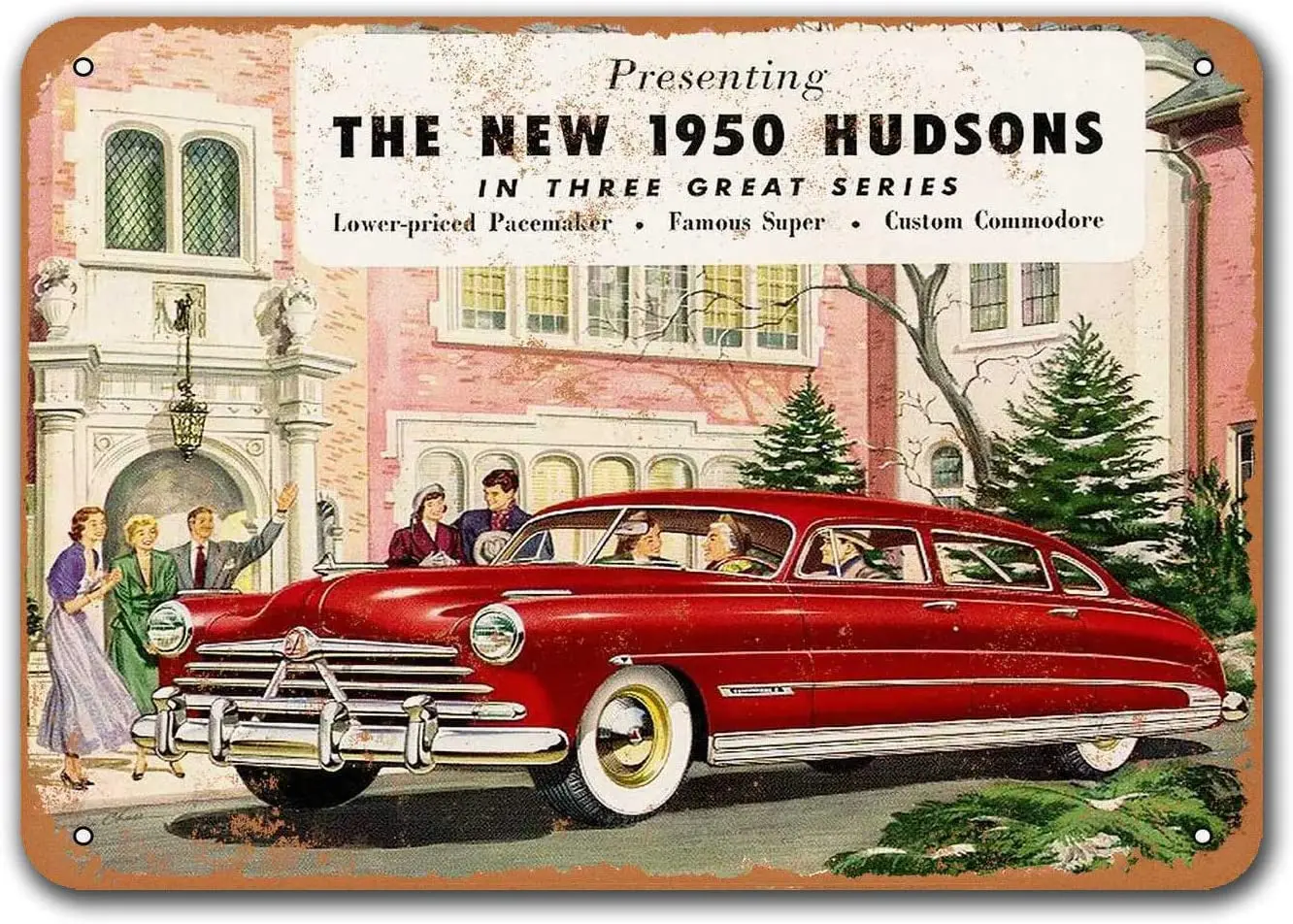 1950 год, Хадсон, винтажные жестяные знаки, автомобили, металлические таблички Sisoso, постер, бар, паб, Ретро Декор стен 
1950 год, Хадсон, винтажные жестяные знаки, автомобили, металлические таблички Sisoso, постер, бар, паб, Ретро Декор стен