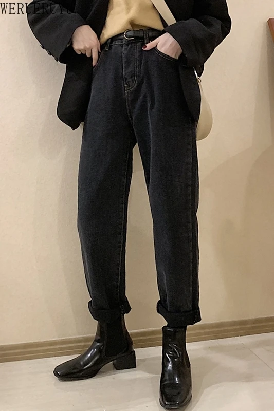 WERUERUYU Denim Trousers Vintage Wide Leg Pants Women Korean Straight Long Pants High Waist Casual Loose 2020 Autumn
WERUERUYU Denim Trousers Vintage Wide Leg Pants Women Korean Straight Long Pants High Waist Casual Loose 2020 Autumn
