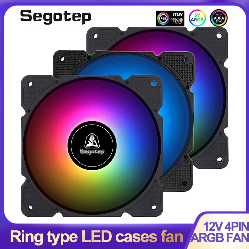 Segotep 120mm Case Fan Cooler PC Air Cooling Fans 5V3Pin RGB heat sink Radiator 12V Mute Computer Ventilador ARGB Aura Sync
Segotep 120mm Case Fan Cooler PC Air Cooling Fans 5V3Pin RGB heat sink Radiator 12V Mute Computer Ventilador ARGB Aura Sync