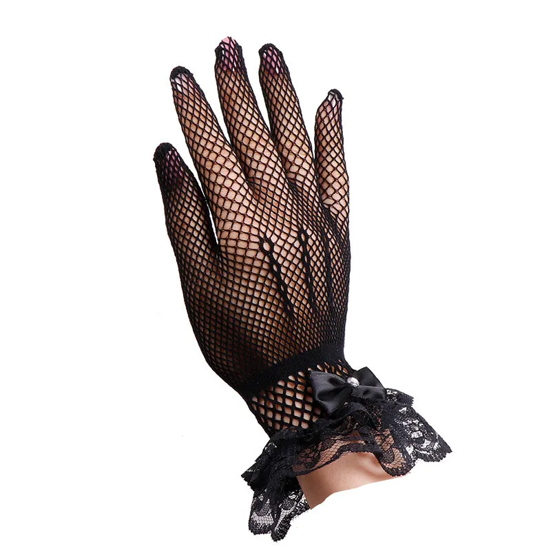 Elegant Ladies Nylon Fishnet Gloves For Women Summer Lace Wrist Mesh Mitten Black White Dance Gloves Retro Gothic Lolita Hot
Elegant Ladies Nylon Fishnet Gloves For Women Summer Lace Wrist Mesh Mitten Black White Dance Gloves Retro Gothic Lolita Hot
