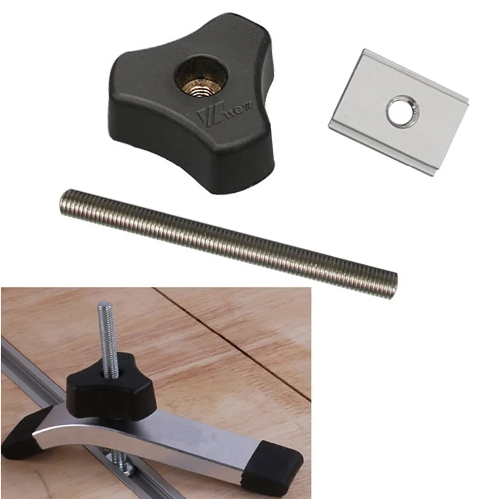 3pcs M8 T-Track T-Slider T Screw Knob Quick Acting Hold Down Clamps Durable Screw Router Table Woodworking Tool Fastener T Slot
3pcs M8 T-Track T-Slider T Screw Knob Quick Acting Hold Down Clamps Durable Screw Router Table Woodworking Tool Fastener T Slot