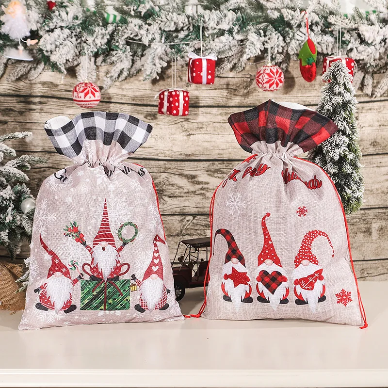 Christmas Decoration Gnome Pattern Linen Gift Bag With Drawstring Xmas Candy Bag Ornament New Year Presents Wrapping Home Decor
Christmas Decoration Gnome Pattern Linen Gift Bag With Drawstring Xmas Candy Bag Ornament New Year Presents Wrapping Home Decor
