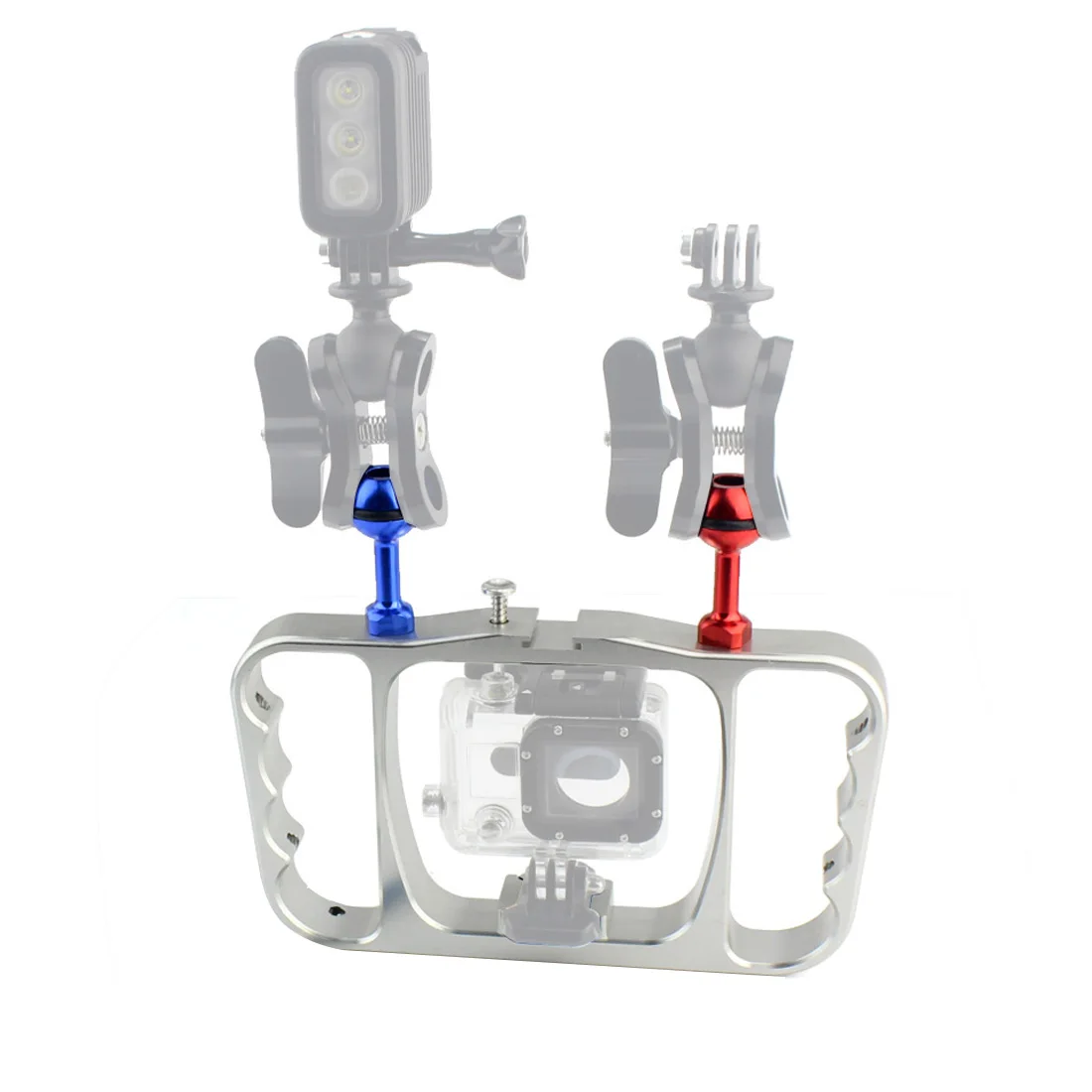 CNC Stabilizer Bracket Dual Handle Grip Flash Light Diving Tray for GoPro Hero 11 10 9 8 7 6 for yi for DJI OSMO Action Cameras
CNC Stabilizer Bracket Dual Handle Grip Flash Light Diving Tray for GoPro Hero 11 10 9 8 7 6 for yi for DJI OSMO Action Cameras