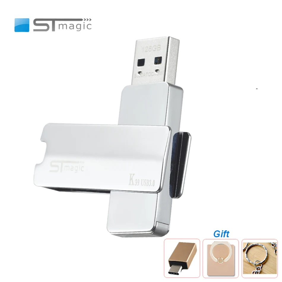 

STmagic K39 Full Metal USB Flash Drives 256GB 128GB 64GB pen drive 32GB pendrive 1T U disk 512GB memo cel usb stick adapter gift