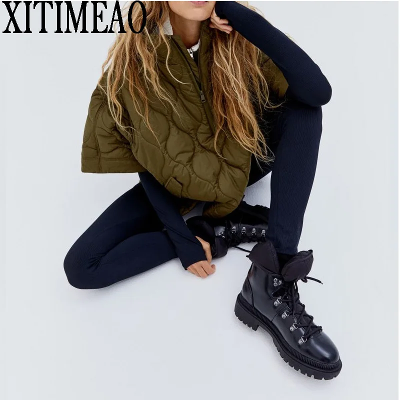 Za Women's Fashion Double Pocket Jacket Parka Vintage High Neck Cape Loose Women's Coat Chic Top XITIMEAO
Za Women's Fashion Double Pocket Jacket Parka Vintage High Neck Cape Loose Women's Coat Chic Top XITIMEAO