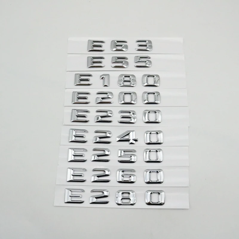 for Mercedes Benz W124 W211 E-CLASS E63 E200 E220 E240 E250 E280 E420 E430 E450 E550 Trunk Rear Emblem Badge Chrome Letters
for Mercedes Benz W124 W211 E-CLASS E63 E200 E220 E240 E250 E280 E420 E430 E450 E550 Trunk Rear Emblem Badge Chrome Letters