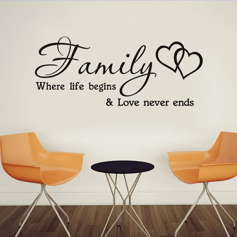 Family Wallpaper Decor Letter Wall Stickers Family Where Life Beging Love Never Ends Bedroom Living Room Home Decals Removable
Family Wallpaper Decor Letter Wall Stickers Family Where Life Beging Love Never Ends Bedroom Living Room Home Decals Removable