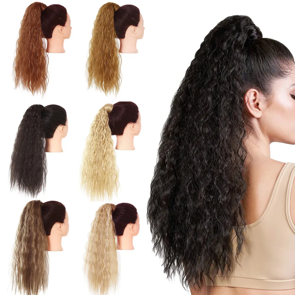 Synthetic 22" Long Kinky Curly Hair Ponytail Extensions Natural Clip in Pony Tail Wrap Rround Hairpiece For Women P009
Synthetic 22" Long Kinky Curly Hair Ponytail Extensions Natural Clip in Pony Tail Wrap Rround Hairpiece For Women P009