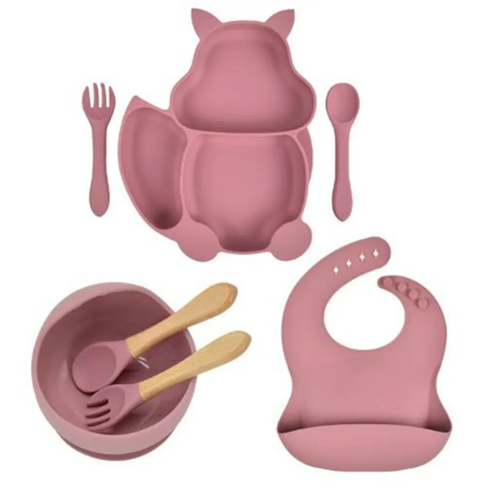 7pcs/set Kids Plates Bowl Set Silicone Kitchenware Suction Children's Tableware Compartment Kids Dishes With Spoon And Fork
7pcs/set Kids Plates Bowl Set Silicone Kitchenware Suction Children's Tableware Compartment Kids Dishes With Spoon And Fork