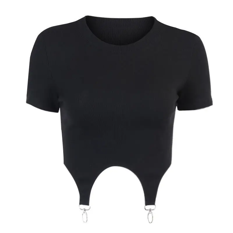 European And American Open Navel Short Sleeve T-Shirt Women's Summer 2021 New Fashion Street Metal Tooling Design Harajuku Groot
European And American Open Navel Short Sleeve T-Shirt Women's Summer 2021 New Fashion Street Metal Tooling Design Harajuku Groot